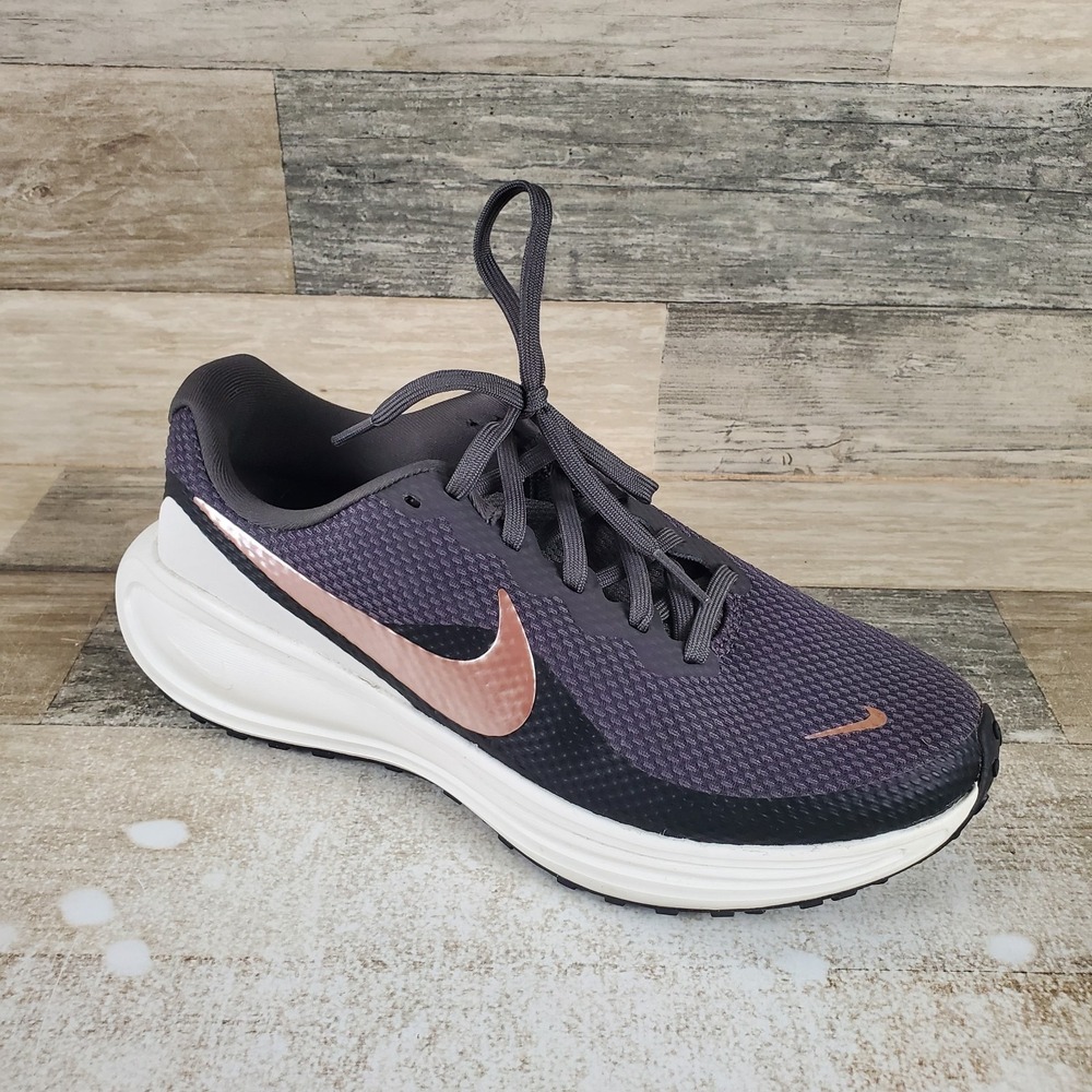 Nike Revolution 8 Womens Shoes Sz 8‎ Running Ash Red Bronze Lace Up Sneakers